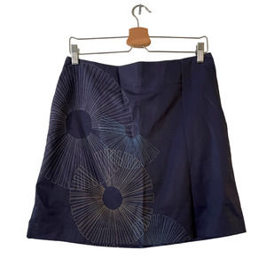 UJA Size 6 Womens Navy Golf Athletic Tennis Skort Size-Zip Built-In Shorts Lined